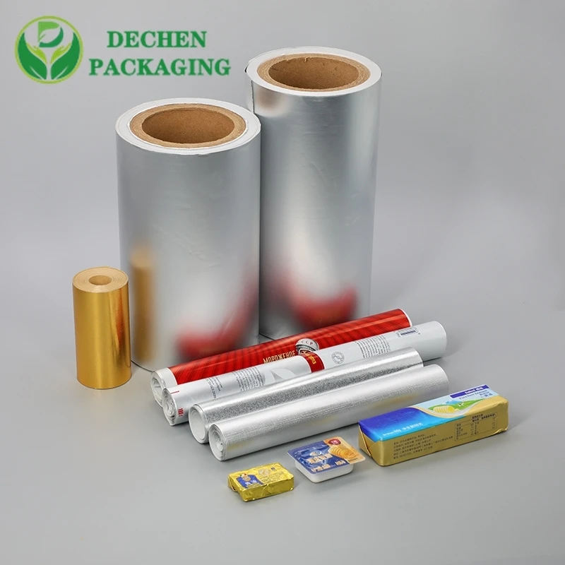 Papel de embalaje de papel de aluminio para mantequilla y margarina